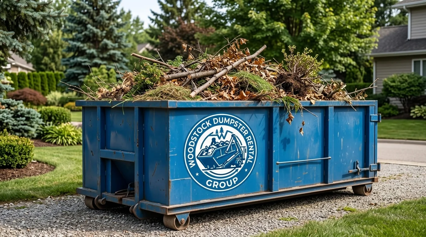 Yard Waste Dumpster Rental Woodstock GA-img